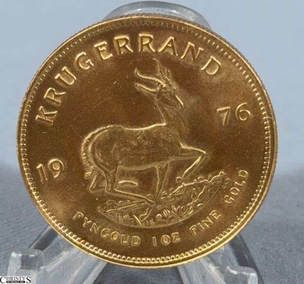 1976 South African Krugerrand 1 oz. Fine Gold Coin image