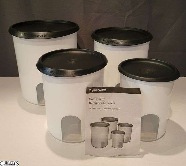 Tupperware One Touch Reminder Canisters