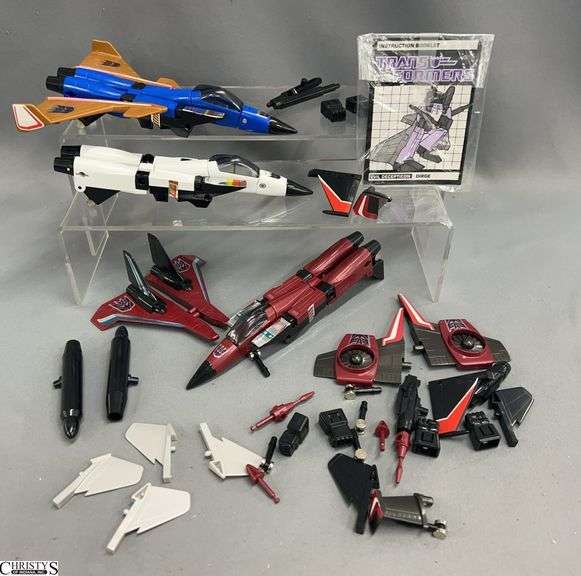 3 Transformers Conehead Seekers, With Parts image