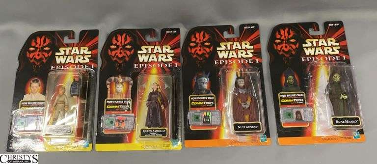 Star Wars Episode I Action Figures - Collection of 4 All Boxes Have Been Cut Open image