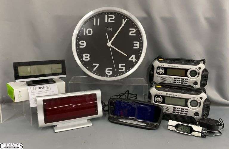 12" Wall Clock, Alarm Clocks, Portable Radios image