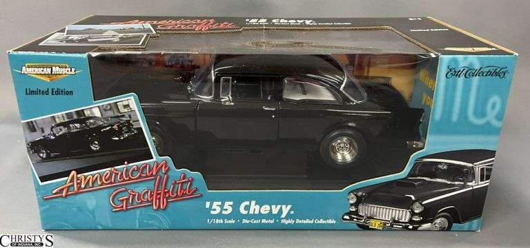American Graffiti 1955 Chevy Ertl Collectibles Diecast Model 1/18 Scale image