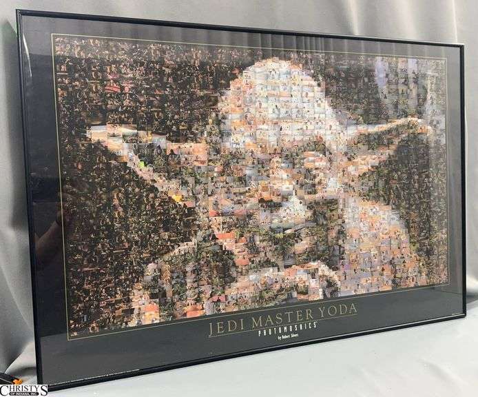 Star Wars Jedi Master Yoda Photomosaic by Robert Silvers 36x24 image