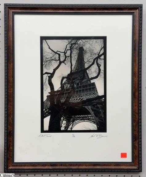 Signed Neil Brown "Eiffel Tower" 13 of 275 - 18" x 22" of frame image