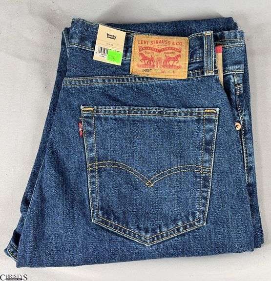 New with Tags Levi's 505 Regular Size 36 x 38 Jeans image