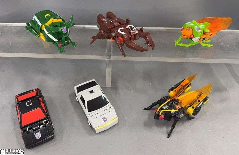 Transformers G1 Decepticon Lot of 5 - Ransack, Kickback, Shrapnel, Bombshell, Runabout & Runamuck image