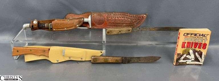 5 Knives w/ Pocket Guide - 13" of largest