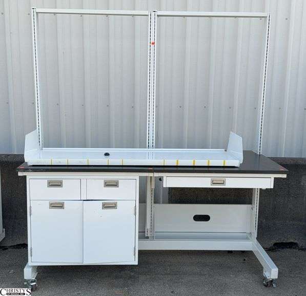 Fisher Hamilton Metal Frame Work Station on Casters - 72" x 31" x 79" image