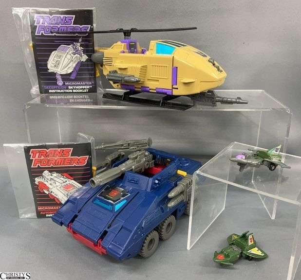 1989 Transformers Micromasters Lot Skyhopper, Autobot Hq, and More image