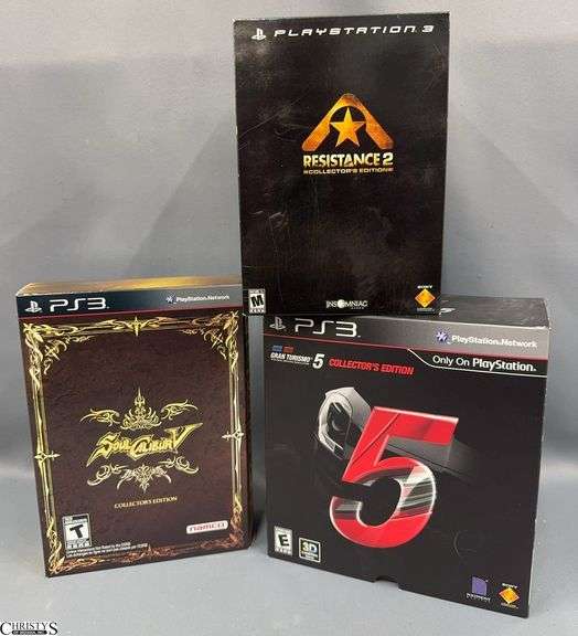 PlayStation 3 Collector's Editions: Soul Calibur V, Gran Turismo 5, Resistance 2 image