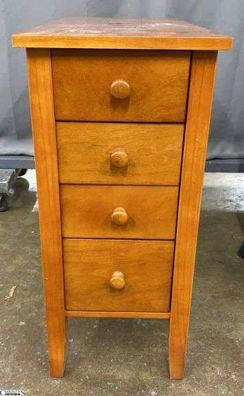 4 Drawer End Table Pressboard 1x24x24