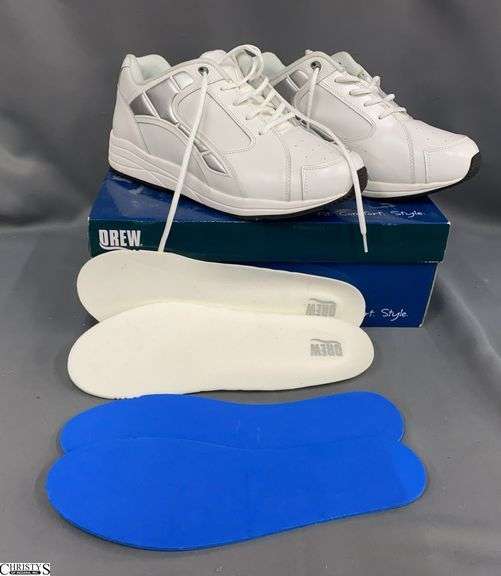 Drew Size 12 4W Force White Calf Shoes image