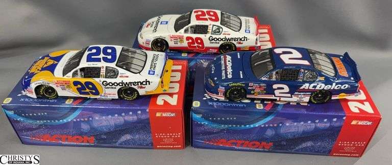 Kevin Harvick 2001 Monte Carlo Action 1:24 Scale Stock Cars Lot of 3 image
