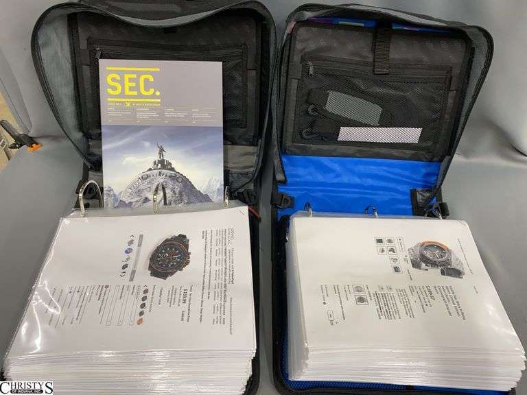 2 Binders of Invicta Watch Info Sheets