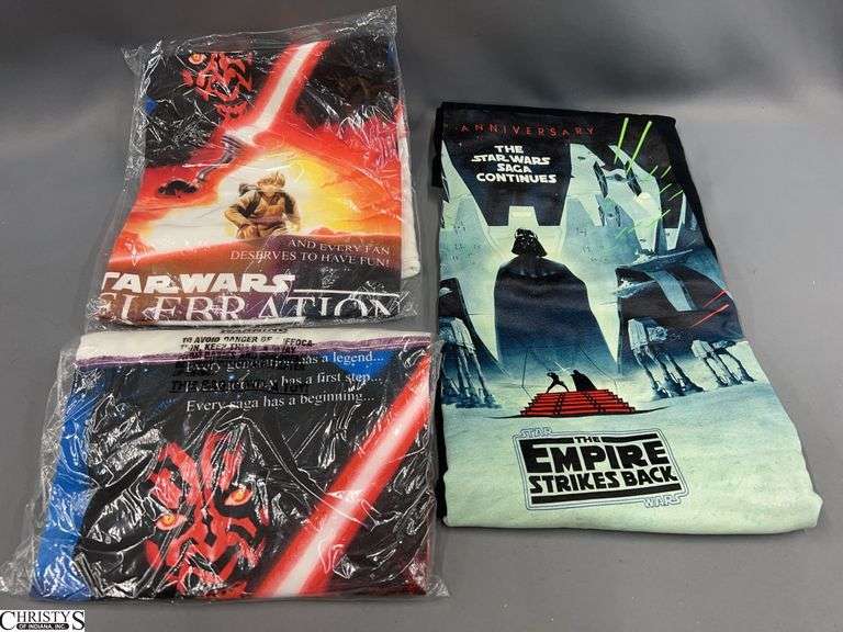 3 Star Wars T-Shirt Bundle - Celebration Denver, Saga Continues, Empire Strikes Back image
