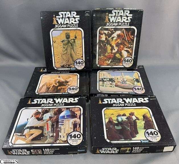 6 Star Wars Kenner 140-Piece Jigsaw Puzzle Set - Series II, III, & IV - 1977 All Have Been Opened image