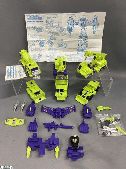 1984 Takara Transformers Devastator Complete Set image