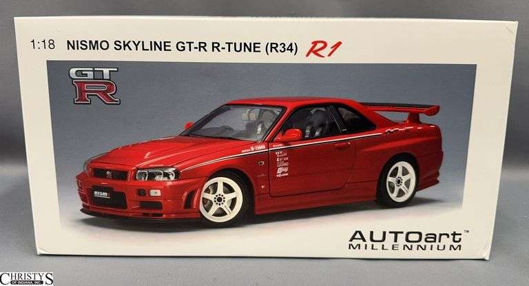 Autoart Millennium 1:18 NISMO Skyline GT-R R-Tune (R34) R1 Scale Model image