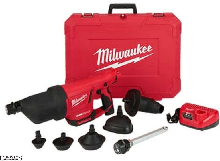 Milwaukee M12 Airsnake Drain Cleaning Air Gun Kit image