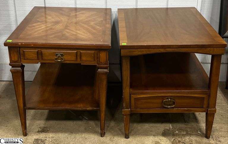 2 Single Drawer Side Tables - 20" x 25" x 22" of each image
