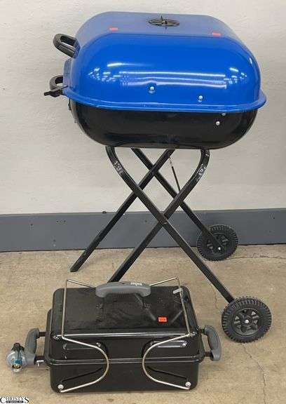 Small Weber Charcoal Grill and Standard Charcoal Grill - 35" T of largest
