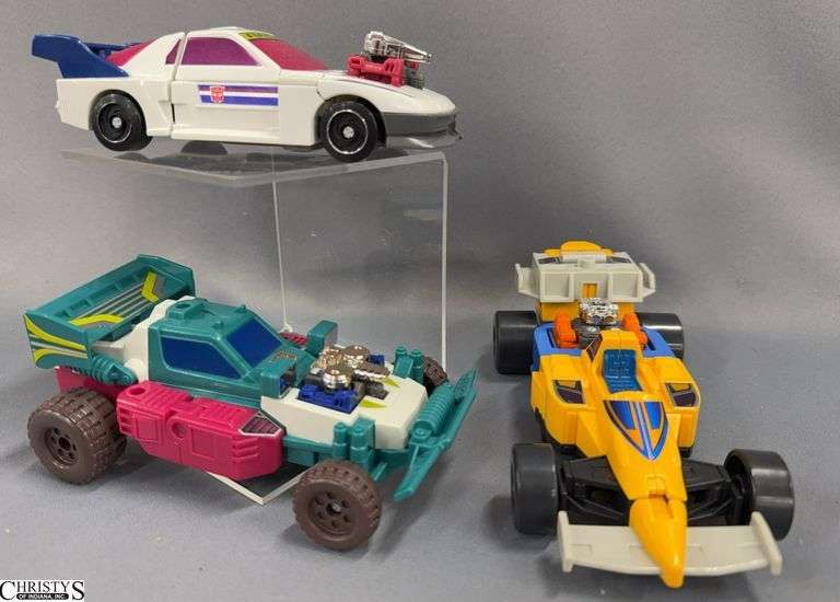 3 G1 Vintage Transformers Slapdash, Getaway, Joyride image