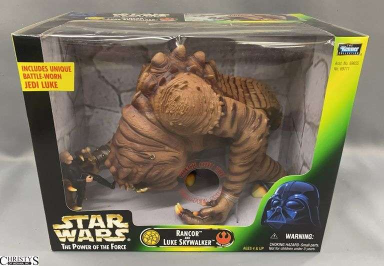 Star Wars Power of the Force Rancor and Luke Skywalker Action Figure image