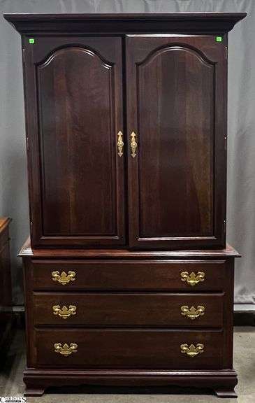 Queen Anne Style Armoire Chest - 42" x 19" x 71" image