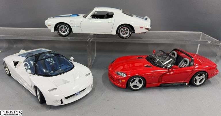 Collection of Diecast Model Cars - Trans Am, Viper, and Ford GT image