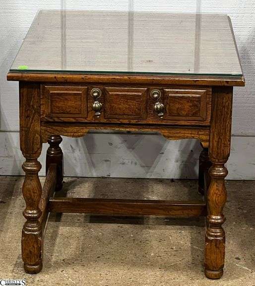 Drexel Single Drawer Side Table - 22" x 26" x 21" image