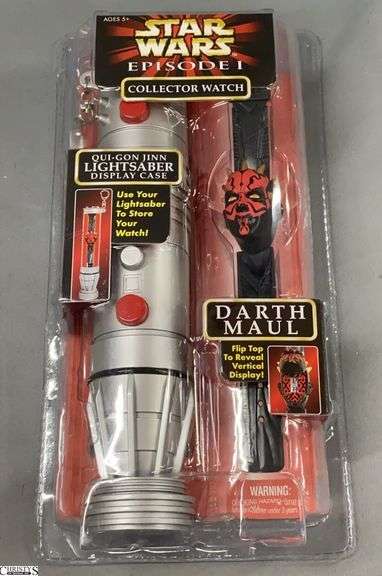 Star Wars Episode I Darth Maul Collector Watch with Lightsaber Display Case image