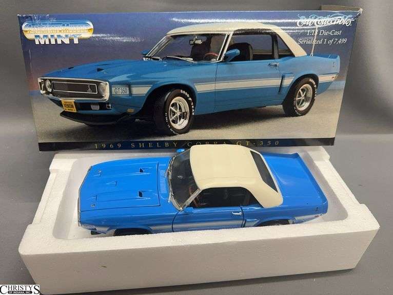 American Muscle Mint Ertl Collectibles 1969 Shelby Cobra GT-350 1:18 Die-Cast Model Car image