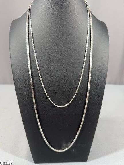 2 Monet Silver Toned Chains image