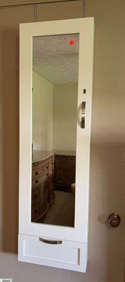 Door Hanging Jewelry Curio Cabinet - 14" x 47" x 4" as hangs image