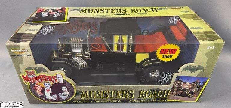 Ertl Collectibles The Munsters Koach 1:18 Scale Die Cast Metal image