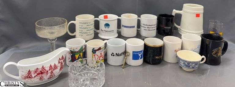 Coffee Cups, Serving Bowls, Baking Dish, Plates, Misc - 13" of largest piece image