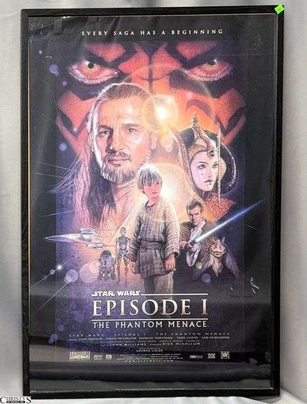 Framed Star Wars Episode I The Phantom Menace Poster 28x41 image