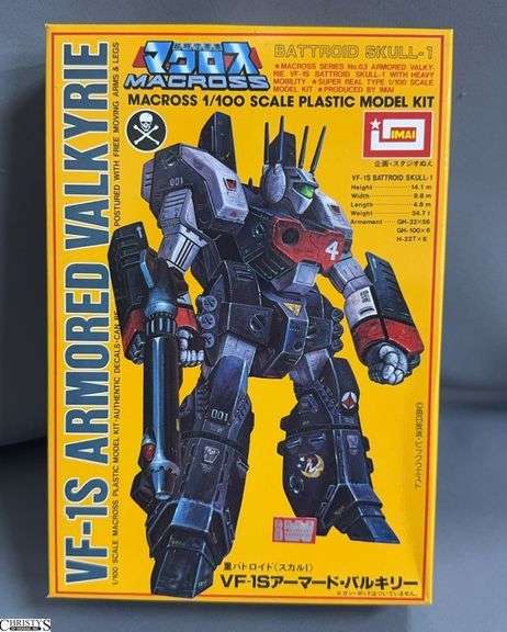 Macross VF-1S Armored Valkyrie Battroid Skull-1 1/100 Scale Plastic Model Kit IMAI image