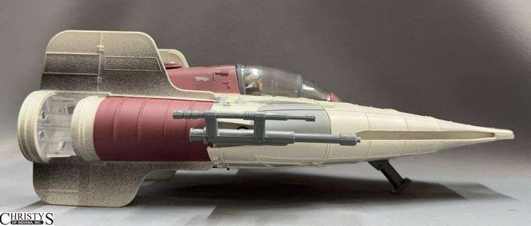 Star Wars A-Wing Fighter Vehicle with Pilot Figure, 1997 image