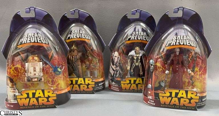 3 Star Wars Revenge of the Sith Sneak Preview Action Figure Set image