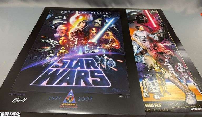 Star Wars Celebration IV Posters - Howell & Corronney Signed Prints 18x24 image
