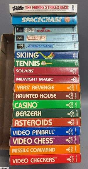 18 Atari and Activision Game Cartridges image