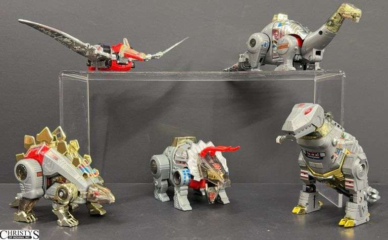 1984 Transformers G1 Dinobots Set - Grimlock, Slag, Sludge, Snarl, Swoop image