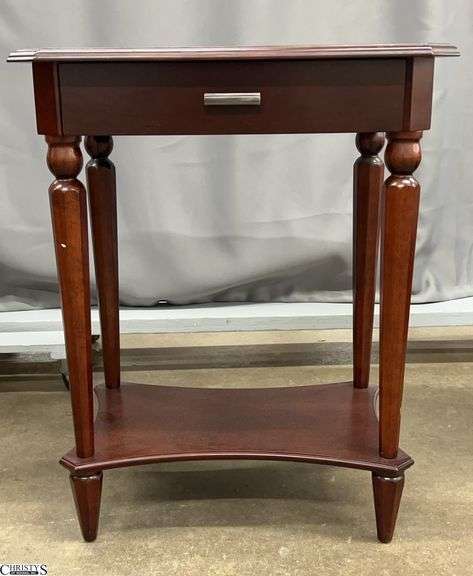 Bombay Single Drawer Accent Table - 22" x 16" x 28" image