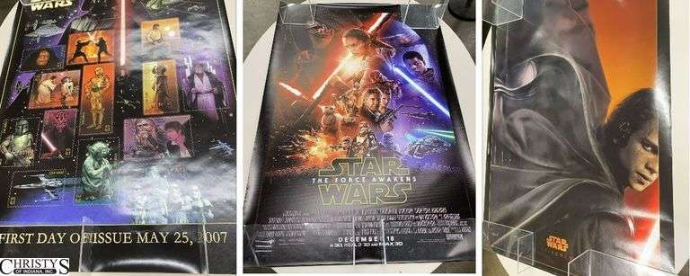 Rolled Posters, 2 Star Wars Episode 3, Limited Edition First Day Issue Stamp 2007 Poster, Vinyl Rogue One image