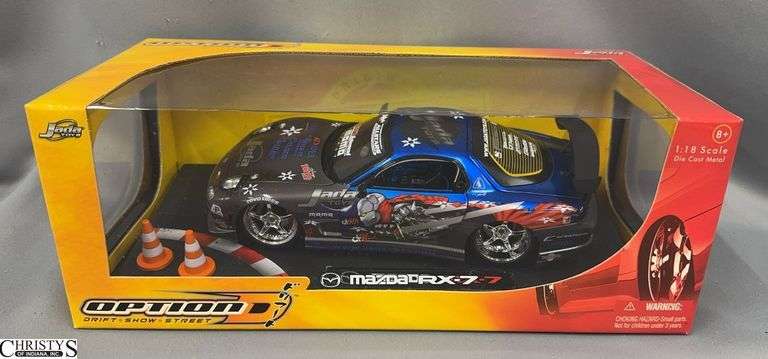 Jada Toys Option D Mazda RX-7 Diecast Model 1:18 Scale image