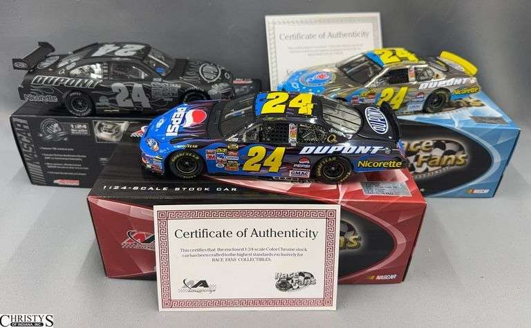 Lot of 3 Jeff Gordon #24 Diecast Cars image