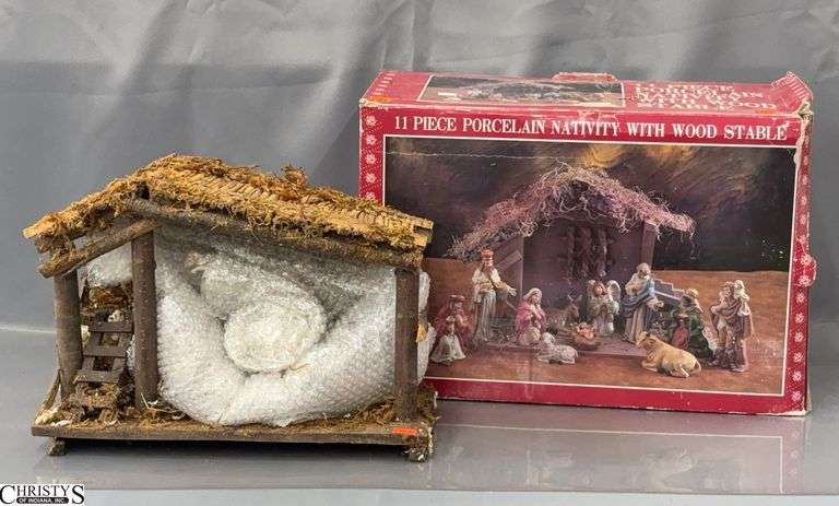 2 Nativity Sets - 14" W approx of largest piece image