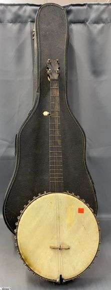 Yamaha Guitar FG-110 and Banjo - 40" of guitar - both show wear from storage image