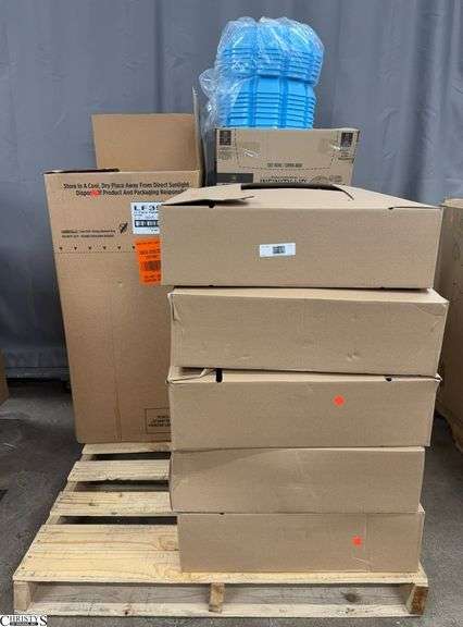Aluminum Lids, Feeder Bases, Large Box of Styrofoam Promo Coolers image
